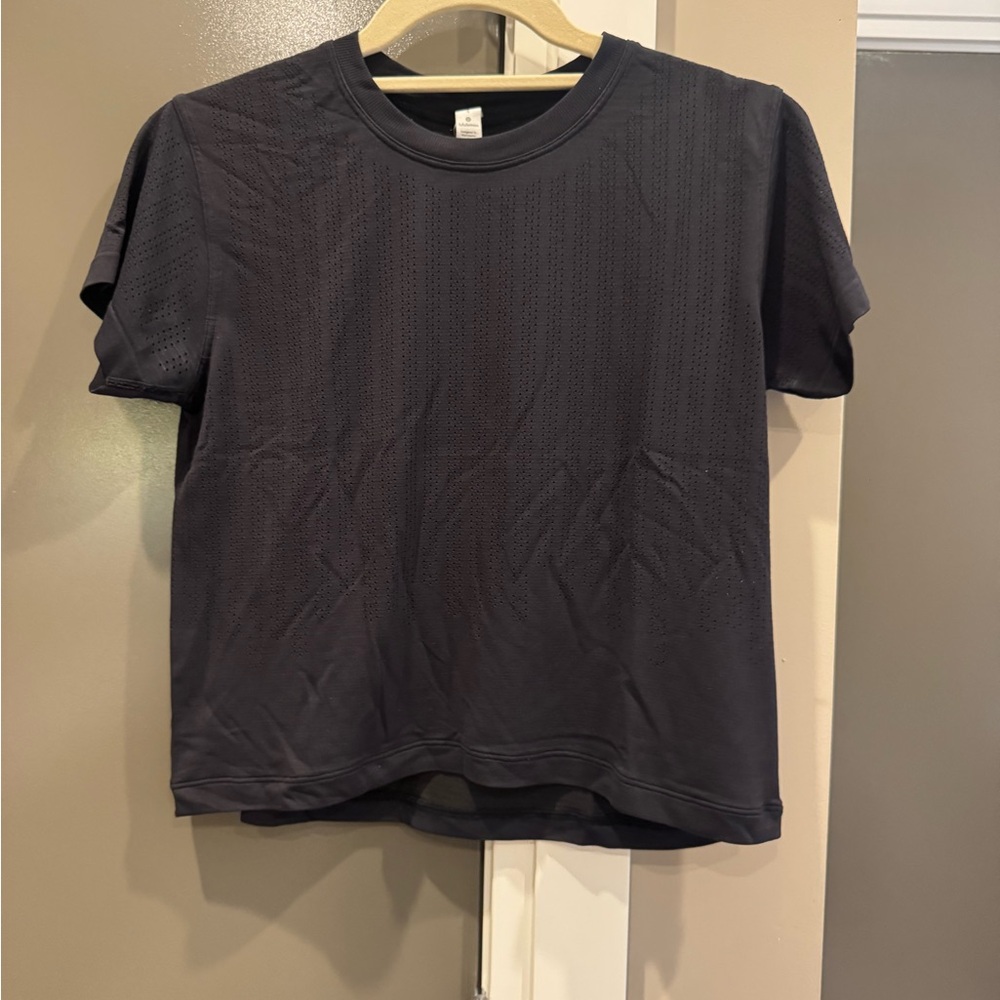 Black Perforated T-Shirt